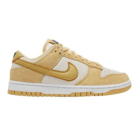 NWT Nike Dunk Low LX 'Gold Suede' Sneakers Size 6.5 - Picture 1 of 8